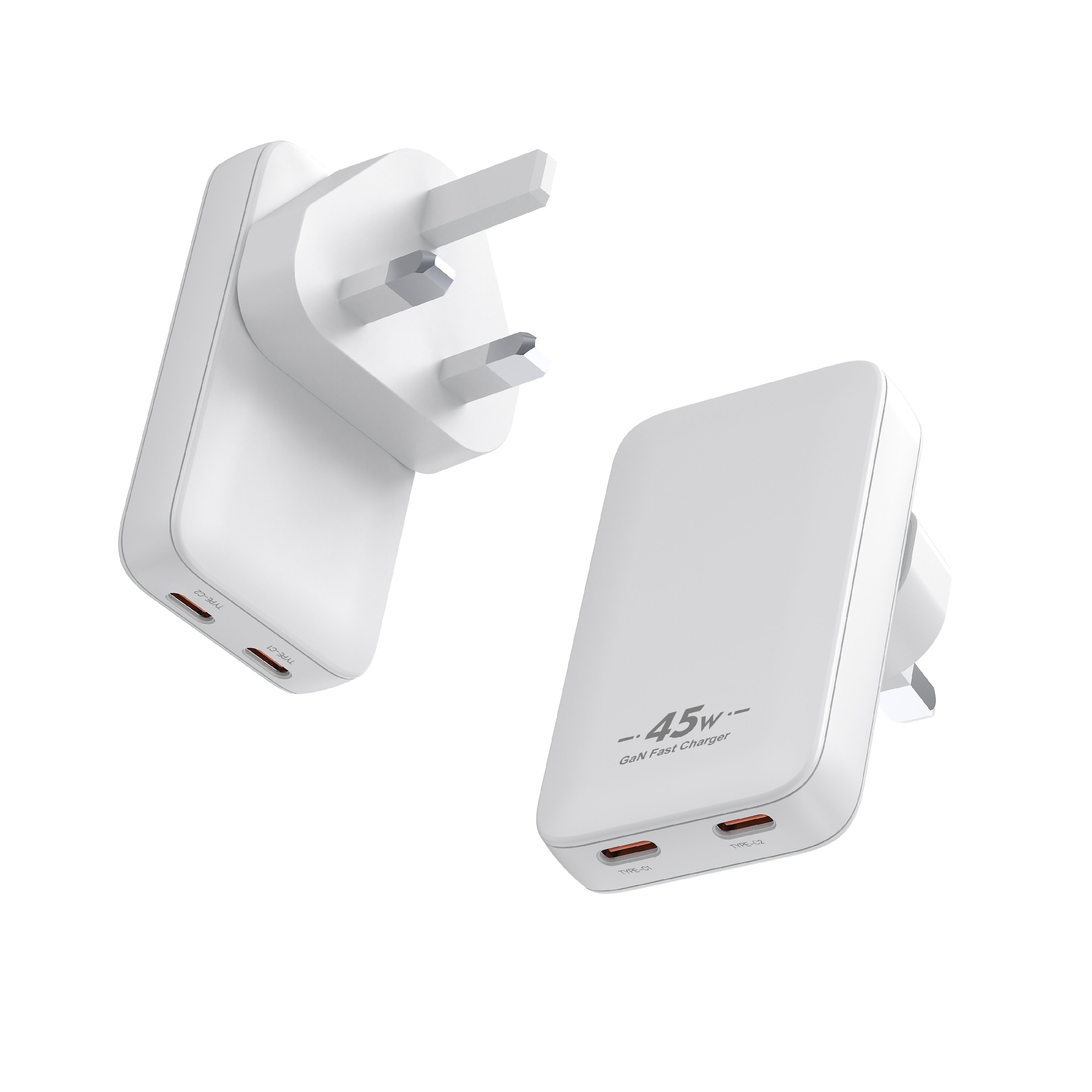 SD-29ZS 45W UK Ultra-Slim GaN Charger