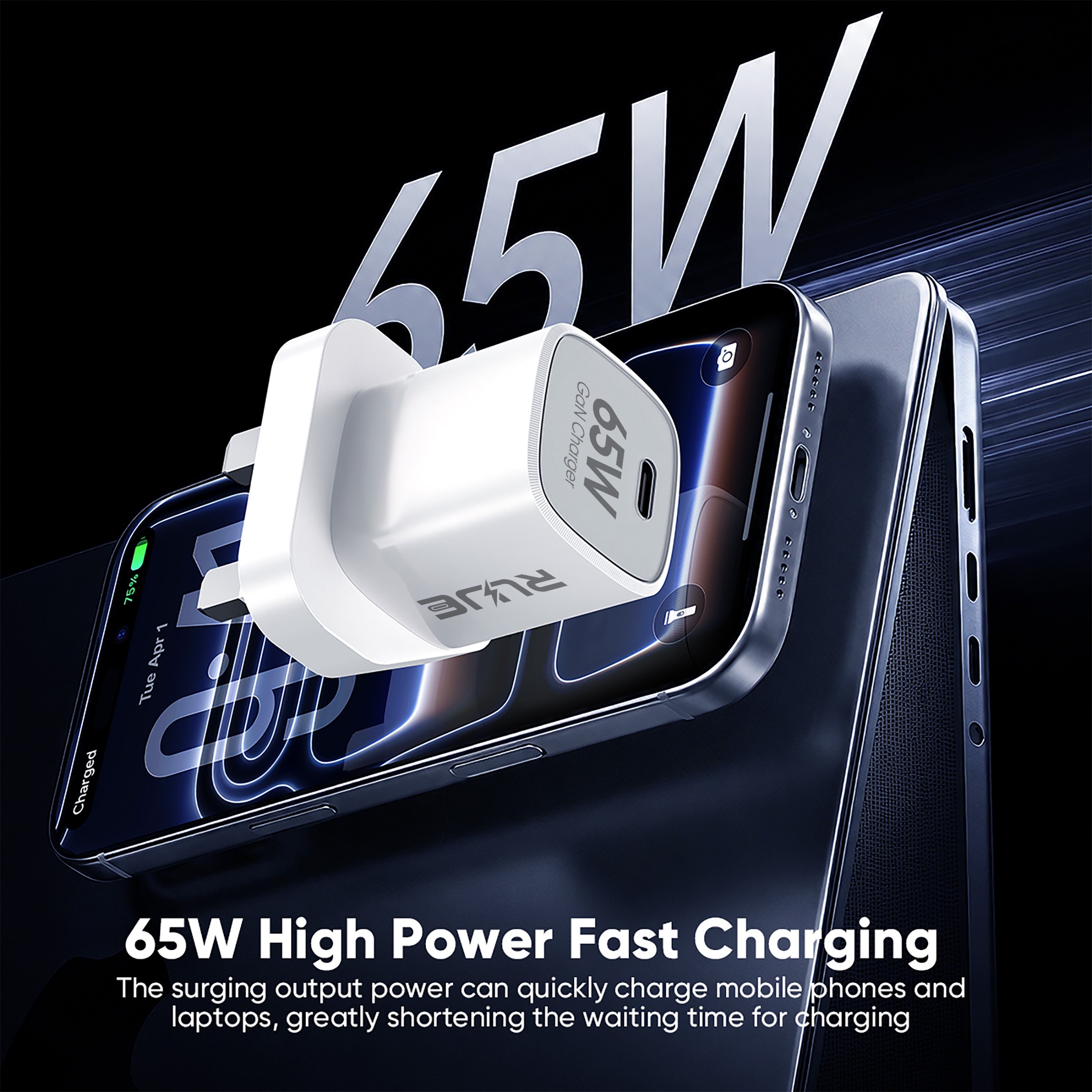 SD-28ZH 65W UK USB-C GaN Charger