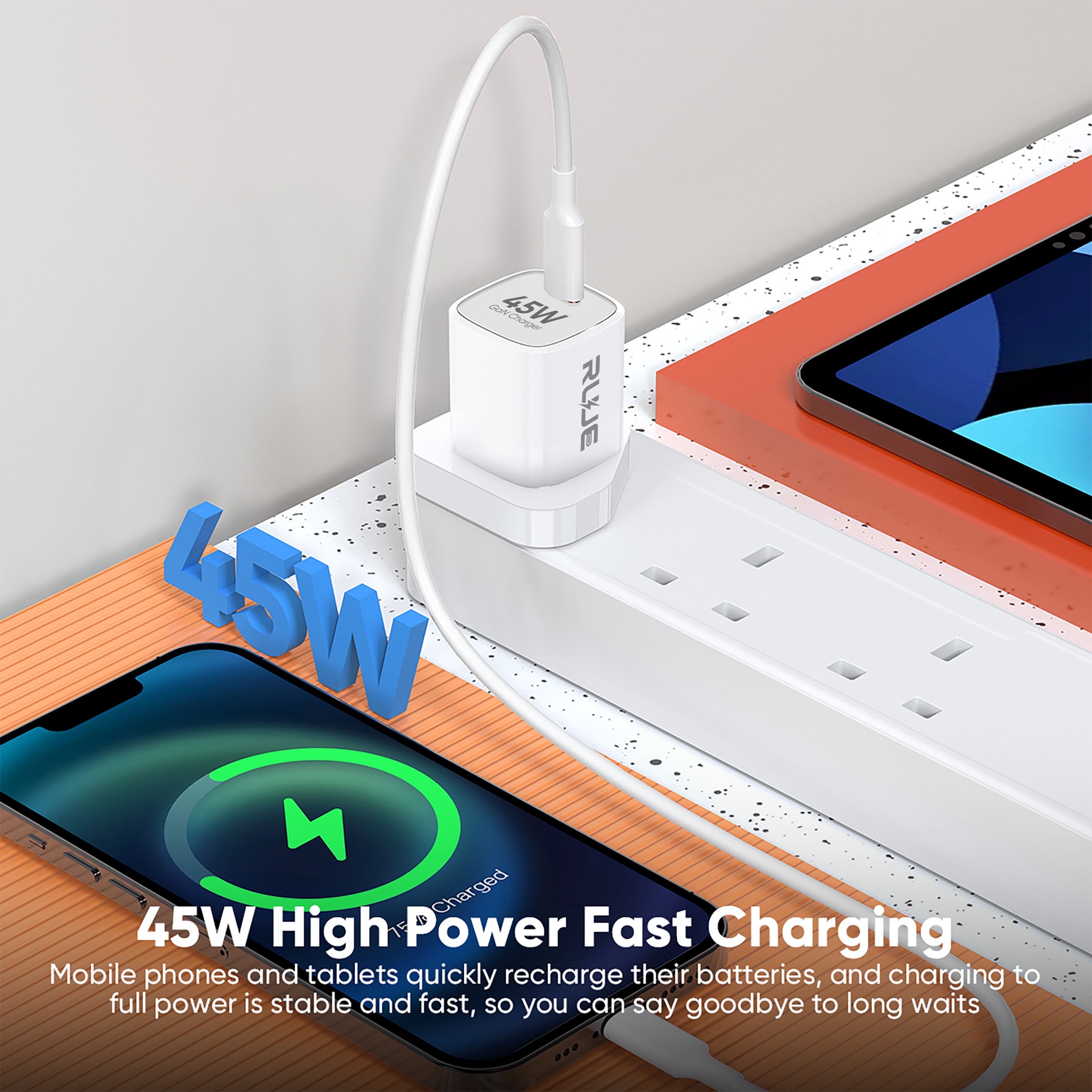 SD-27ZH 45W UK USB-C GaN Charger