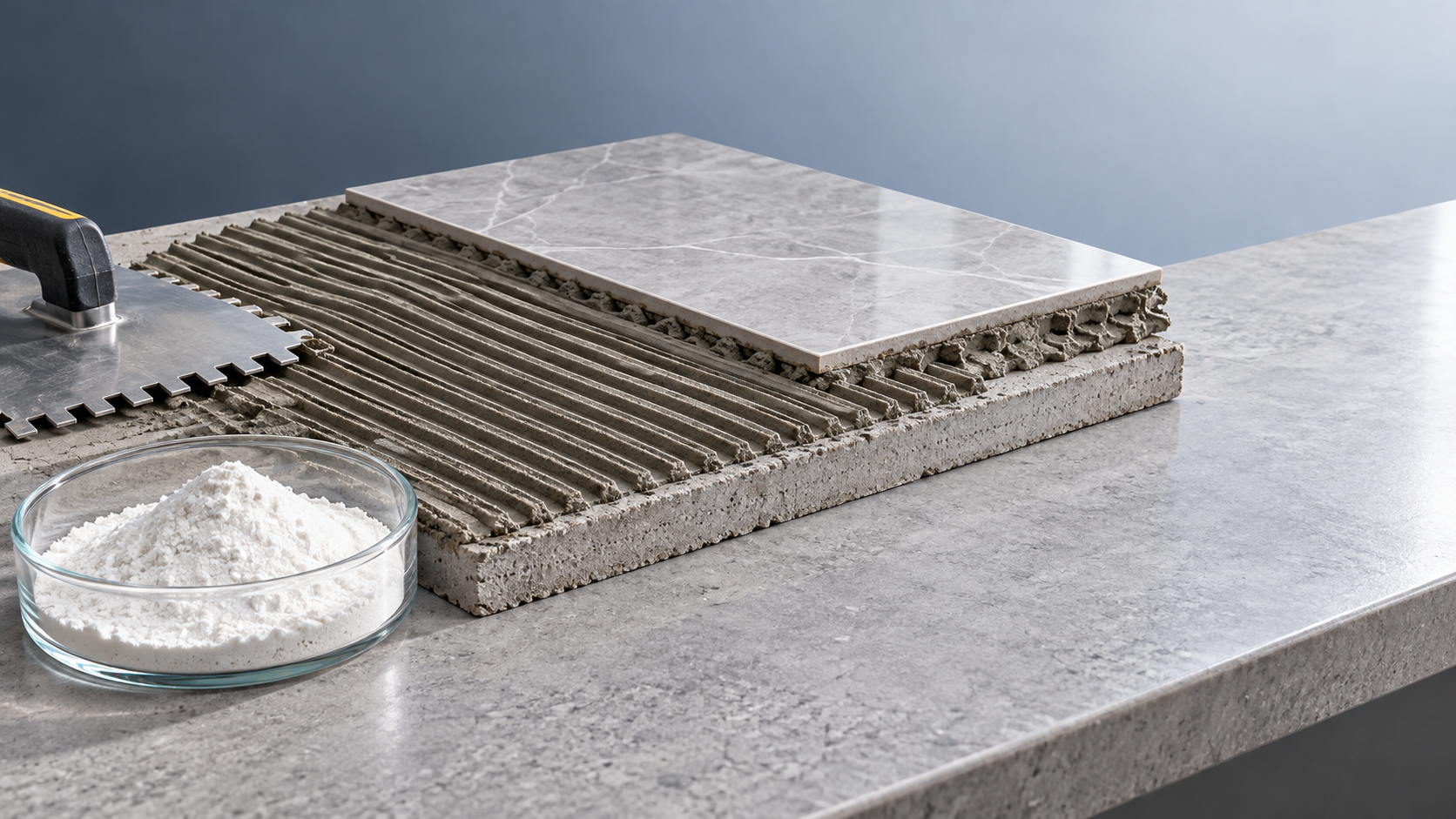 Choosing hydroxypropyl methylcellulose viscosity for tile adhesives