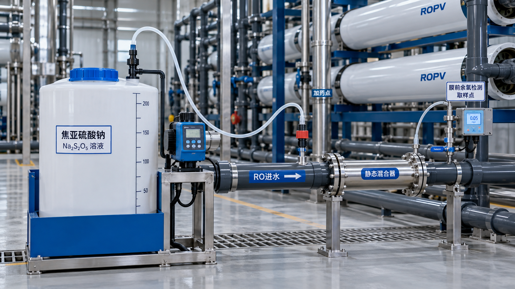 Sodium Metabisulfite for RO Dechlorination: Dosing and Residual Control