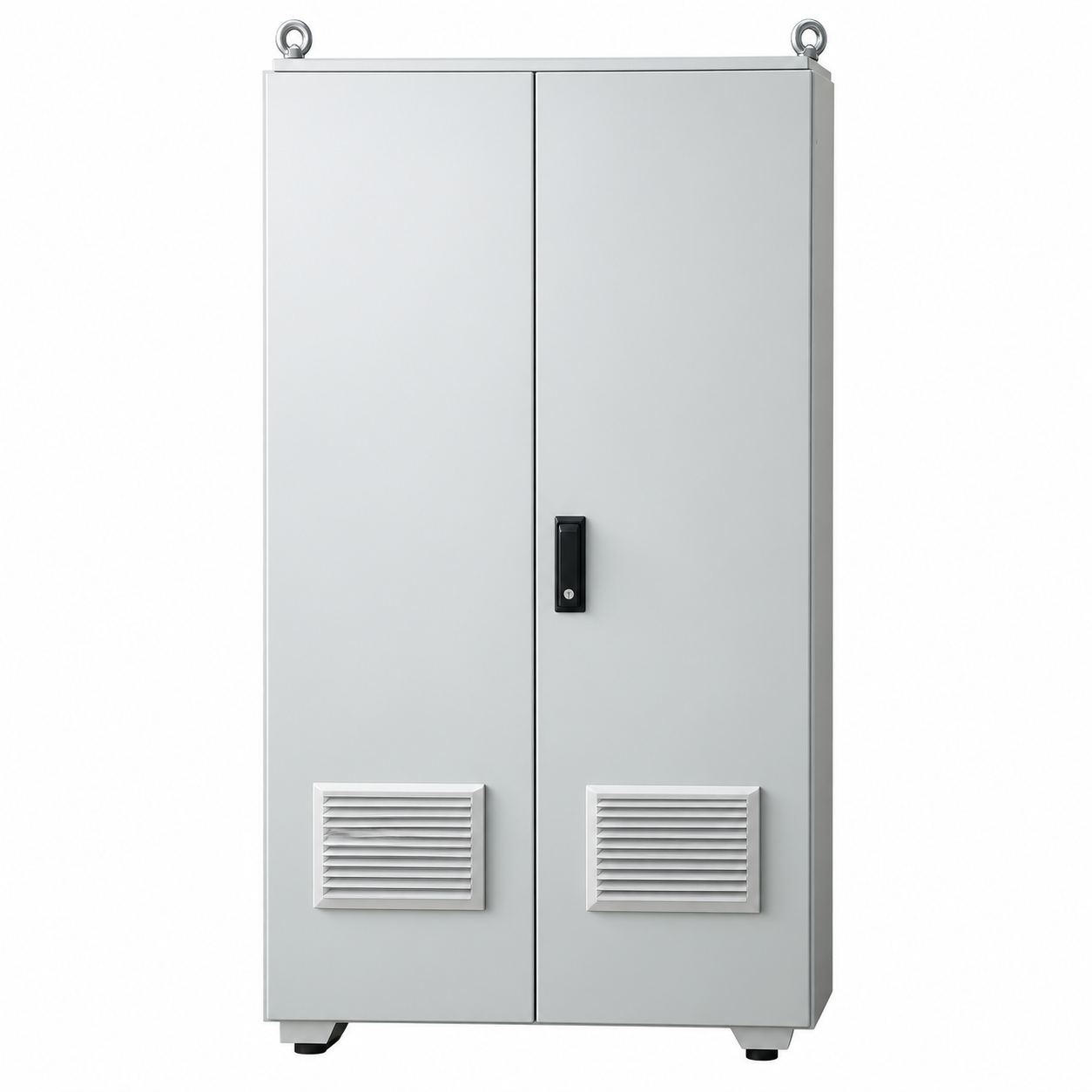 Double opening of equipment control cabinet