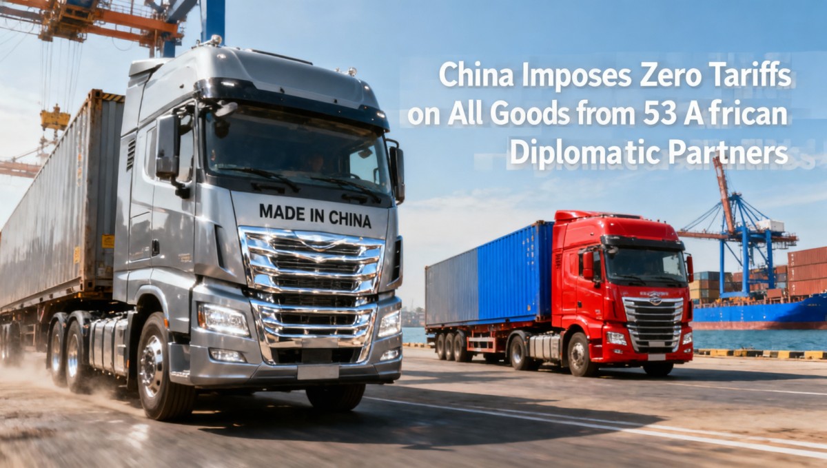 La Chine impose des droits de douane nuls sur tous les produits provenant de 53 partenaires diplomatiques africains