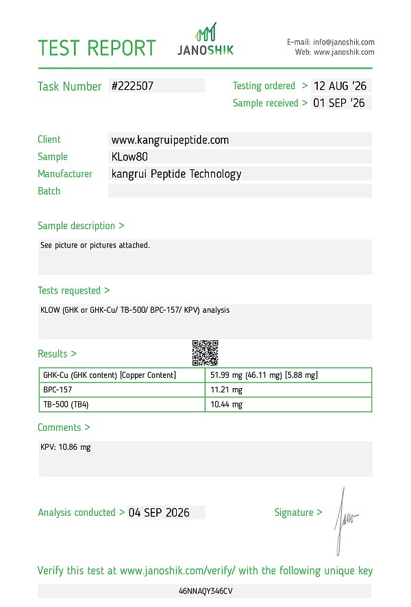 KL80 Test Report #222507