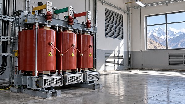 When do dry-type transformers need derating at high altitude?