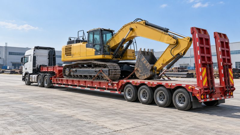 Choosing a Lowboy Trailer for Excavators: Deck Height and Load Capacity