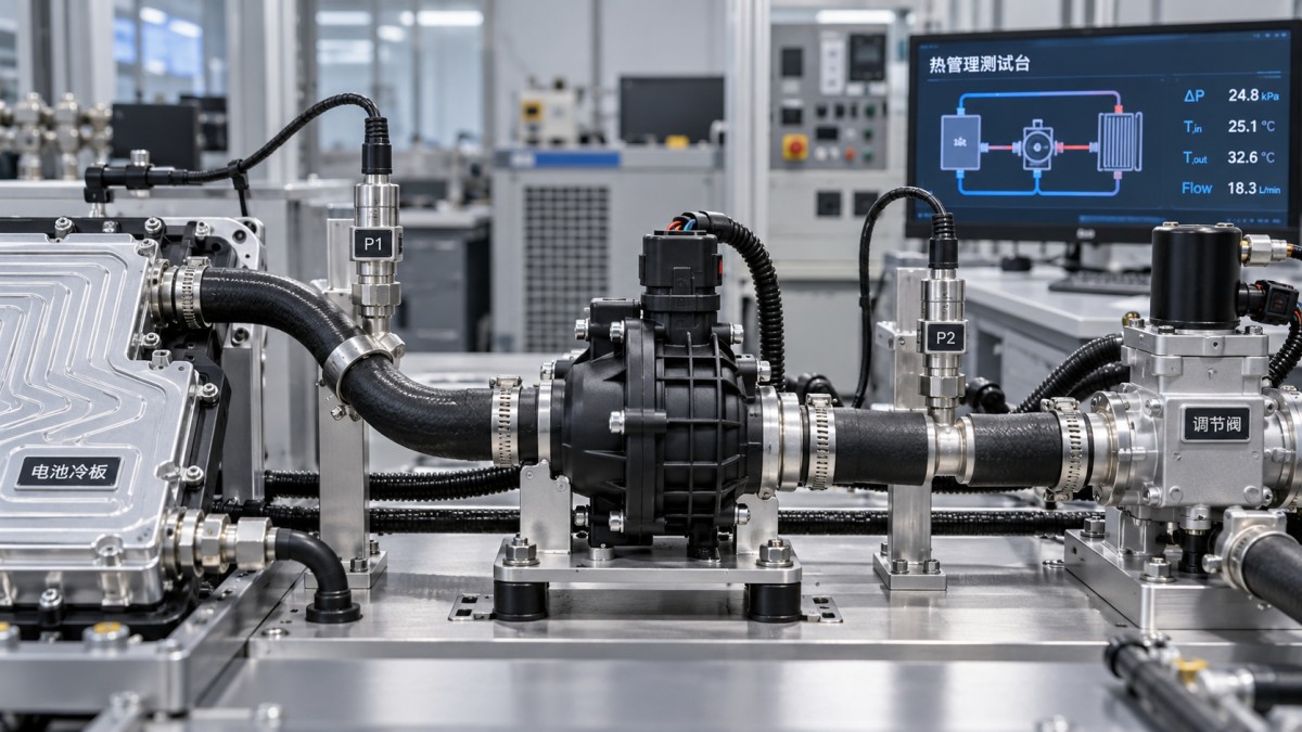 Sizing automotive electric coolant pumps for system pressure drop