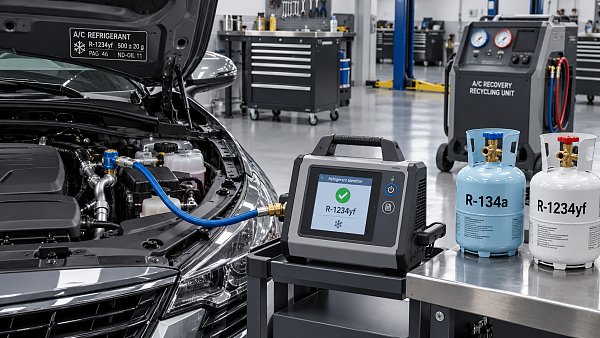 Can automotive refrigerants be mixed during an A/C recharge?