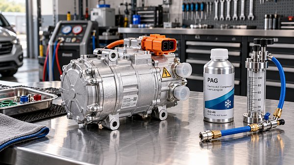 Why electric automotive A/C compressors need compatible oil