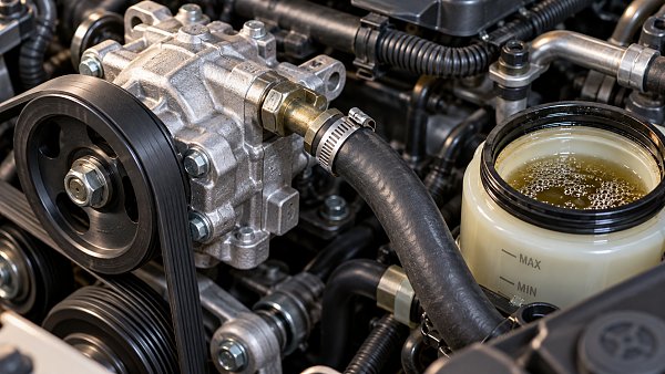 How to tell if a power steering pump is failing or drawing in air
