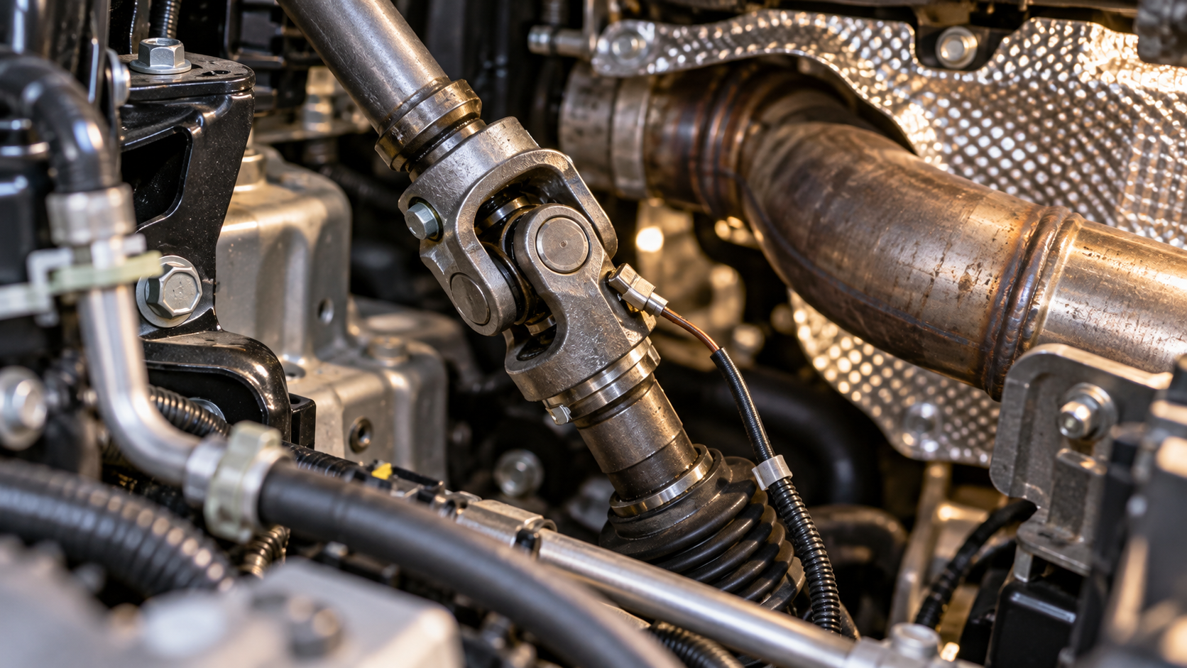 Why Does a Steering Universal Joint Bind Only at High Temperatures?
