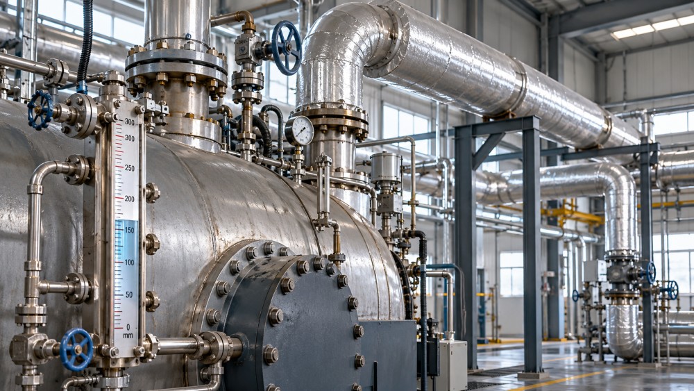 What causes steam boiler carryover during sudden load changes?
