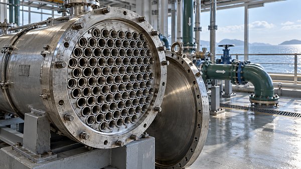 Choosing tube materials for shell and tube heat exchangers in seawater