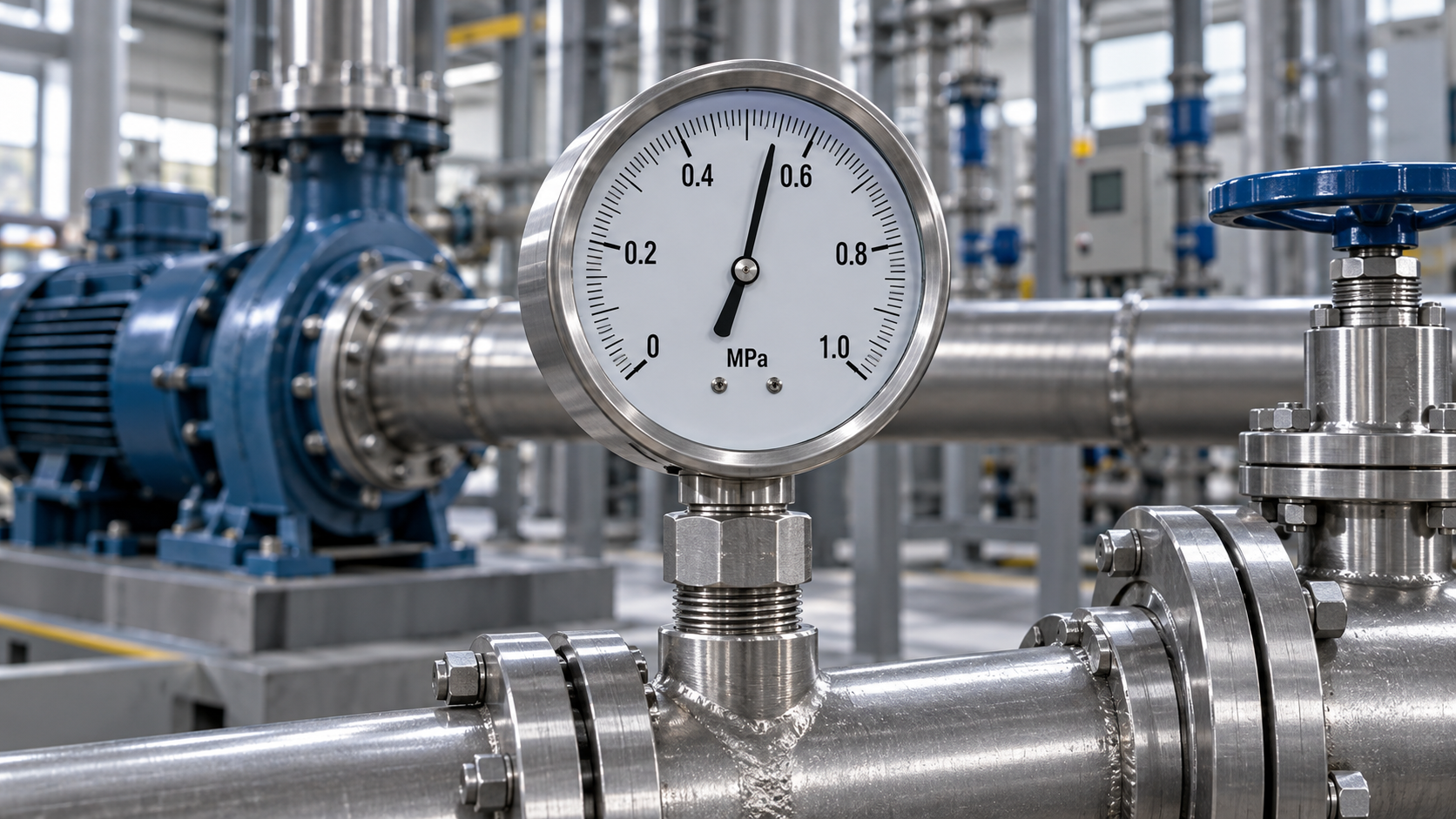 What accuracy do pressure gauges need for process monitoring?