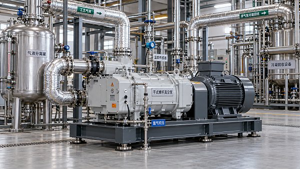 When are dry vacuum pumps suitable for solvent vapor service?
