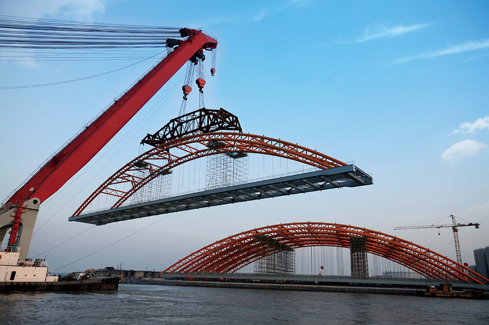 Lanshan port 300,000 tons of oil terminal steel bridge
Lanshan port 300,000 tons of oil terminal steel bridge