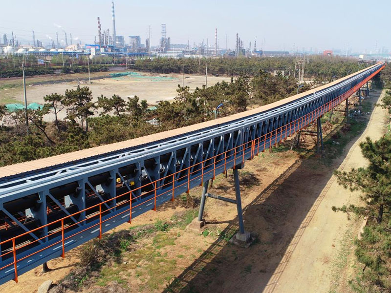 Port Ore Pipe Belt Conveyor System Project