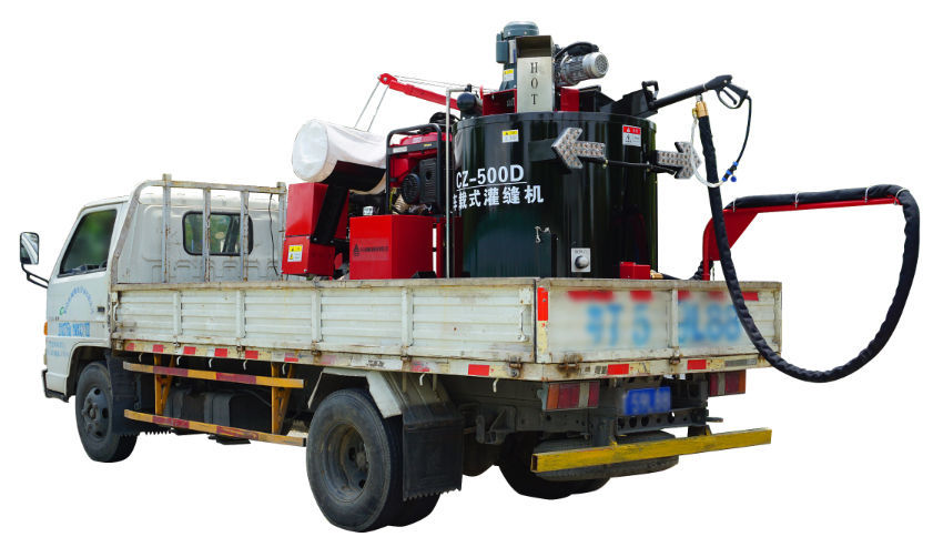 Truck-mounted concrete joint sealing machine