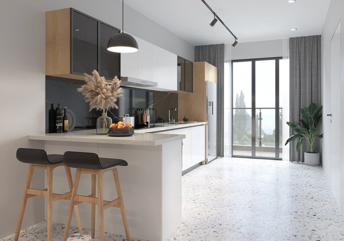 Simple Apartment Kitchen Cabinet DS21-CG05