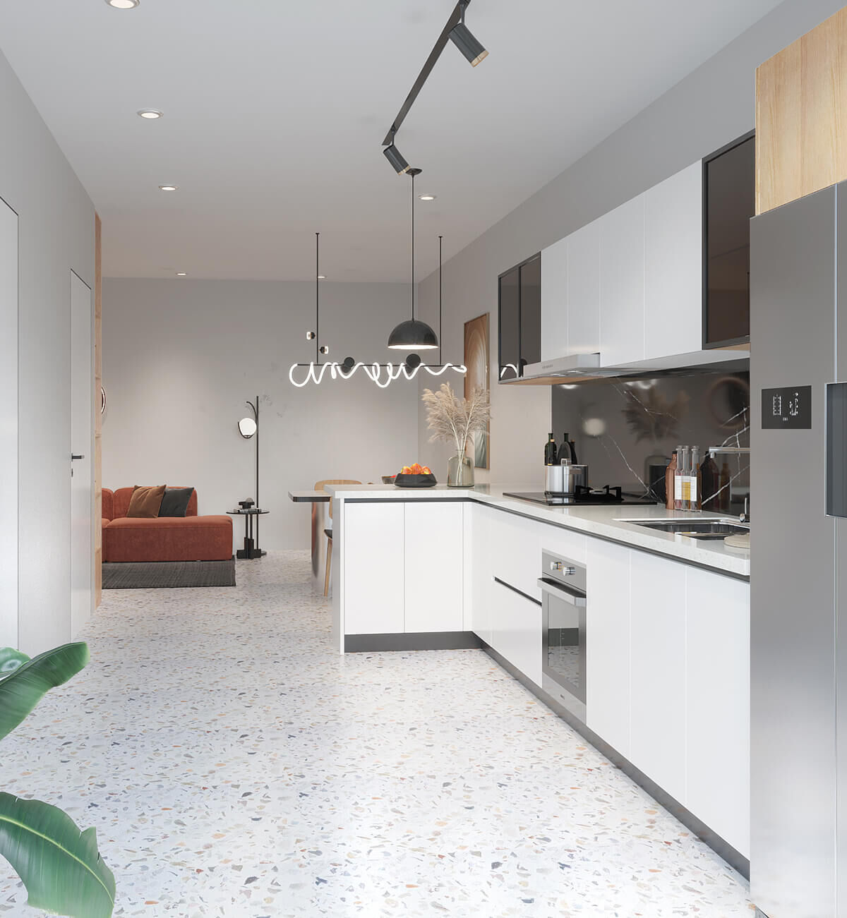 Simple Apartment Kitchen Cabinet DS21-CG05