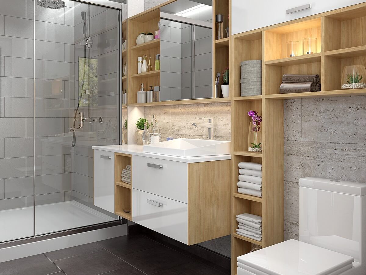 High Glossy Bathroom Cabinet DS21-WY01