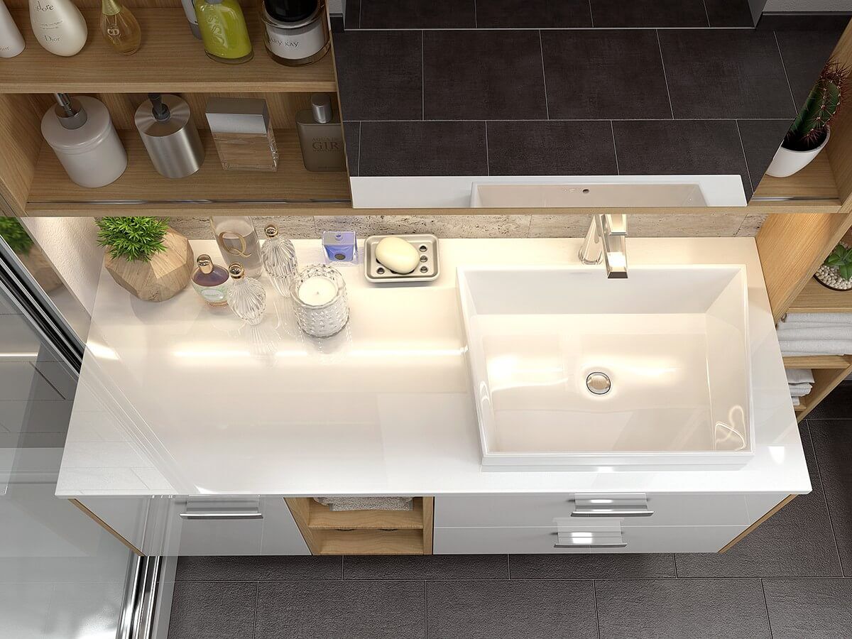 High Glossy Bathroom Cabinet DS21-WY01