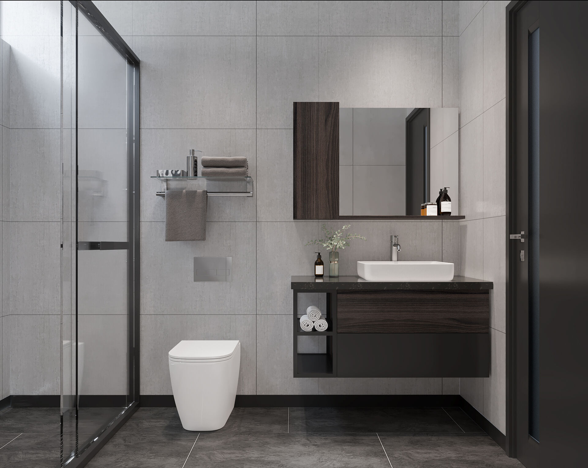 Modern Bathroom Cabinet DS21-WY04