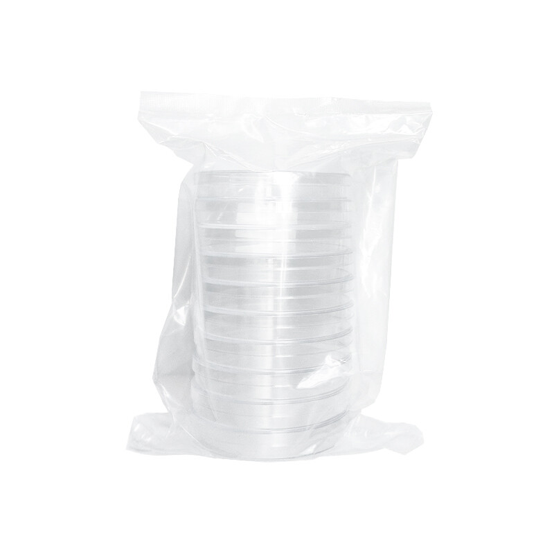 Disposable plastic petri dish