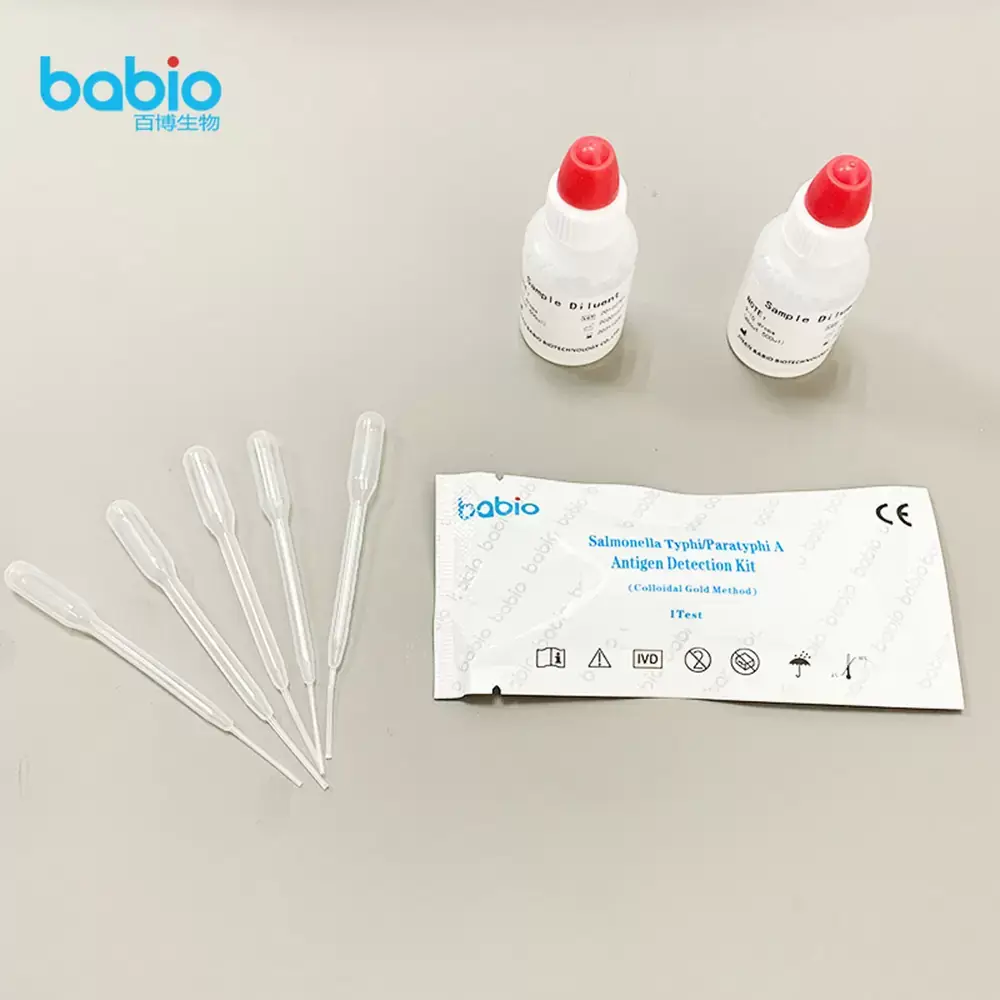 اختبار سريع لمستضدات Salmonella Typhi وParatyphi A للفحص المخبري
