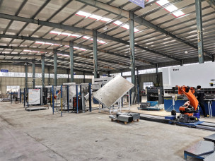 CNC production lines and 4 KUKA robot lines