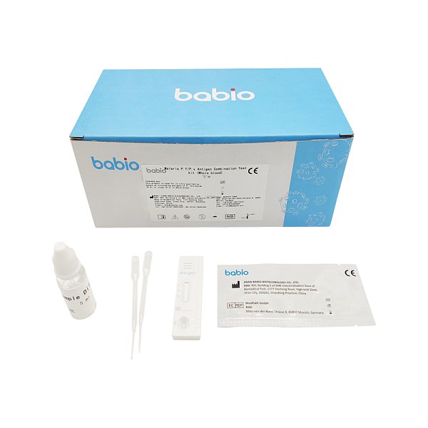 Kit de test combiné d'antigènes Pf/Pv du paludisme (sang total)