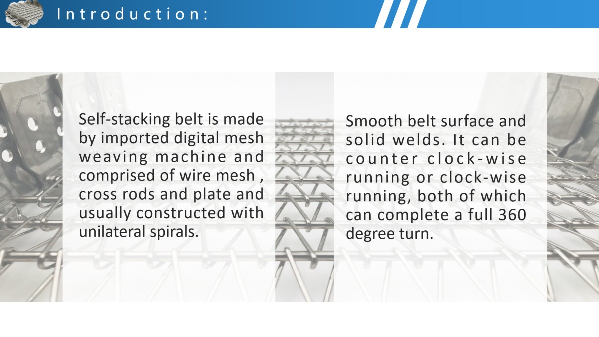 Self Stacker Belt