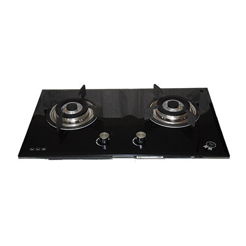 SG27503 two burner build in tempered glass gas hob
