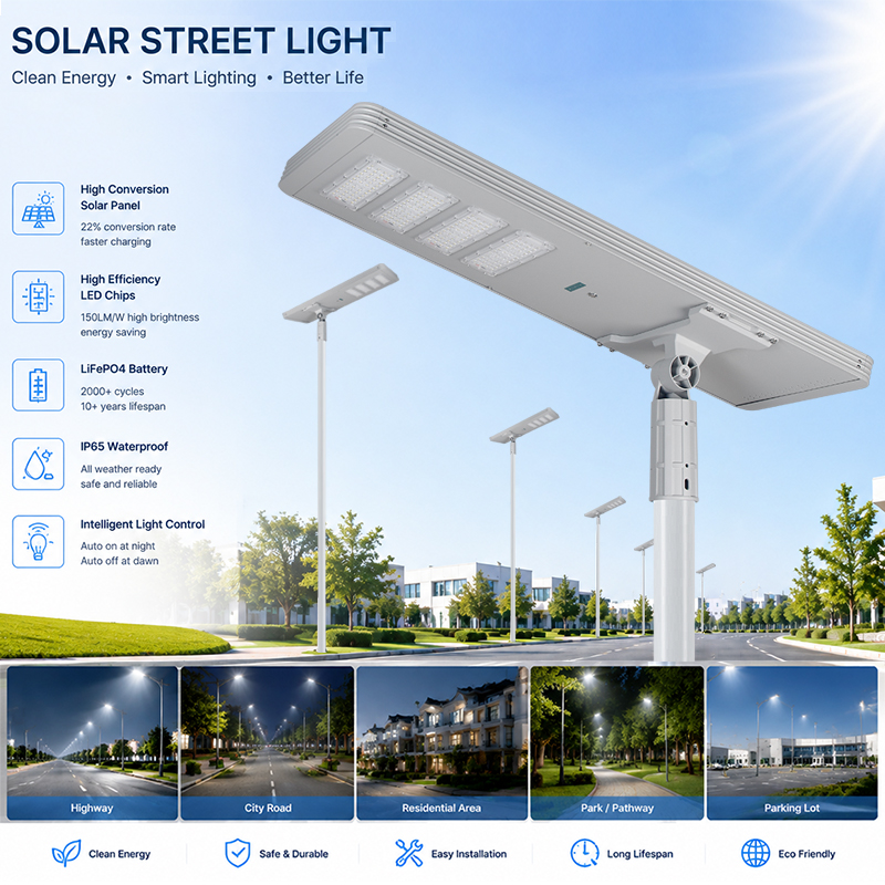 Commercial All in One Solar LED Street Light IP65 Waterproof High Lumen Outdoor Road Parking Lot Lighting TR408 Commercial All in One Solar LED Street Light IP65 Waterproof High Lumen Outdoor Road Parking Lot Lighting TR408