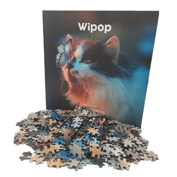 Custom 1000 Pieces Cat Butterfly Puzzle