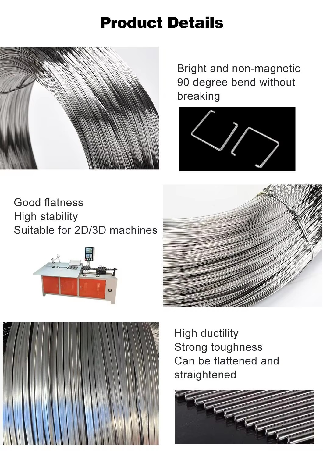 316 316L 321 Stainless Steel Wire