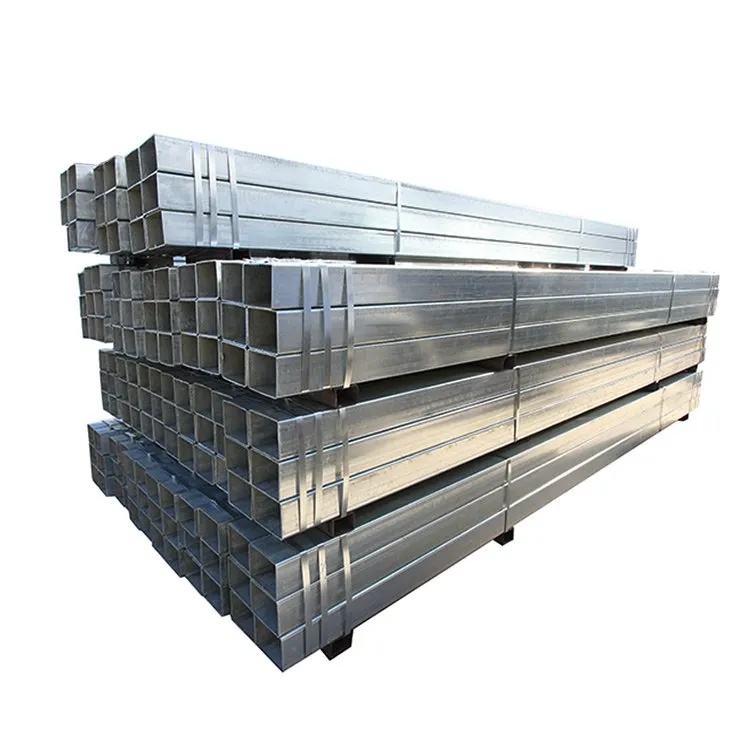 ASTM A106b SHS 200x400 Square Hollow Sections JIS Certified Galvanized Rectangular Steel Tube Structures ERW 12m Length BS 1387