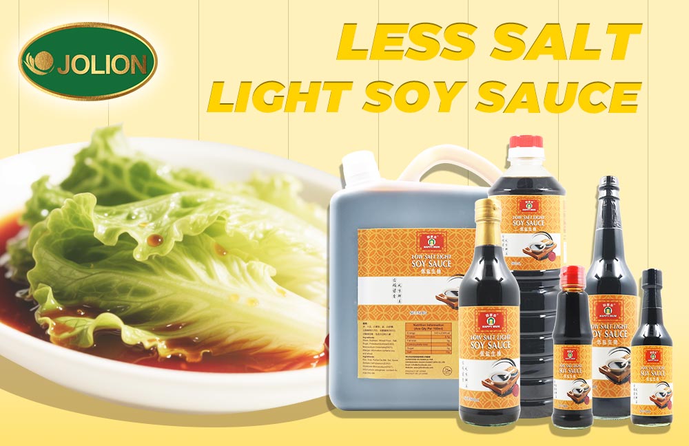 Introducing JOLION Foods' Low Salt Soy Sauce