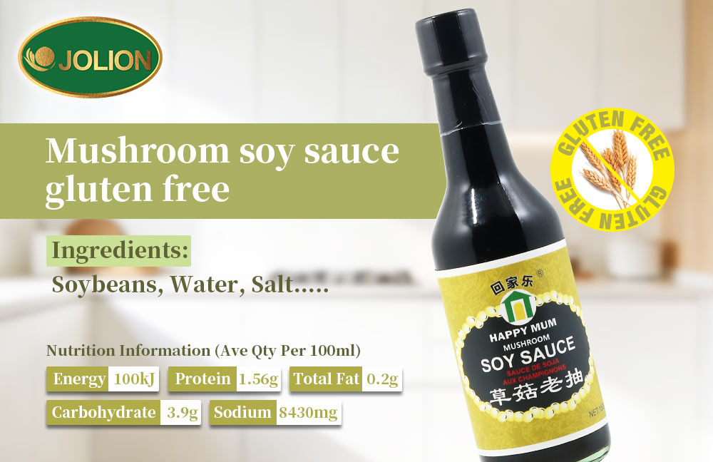 Discovering Mushroom Soy Sauce: A Gluten-Free Delight by JOLION Foods Discovering Mushroom Soy Sauce: A Gluten-Free Delight by JOLION Foods