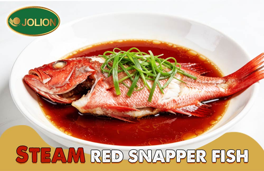 Deliciously Steamed Red Snapper Fish with JOLION Foods Deliciously Steamed Red Snapper Fish with JOLION Foods