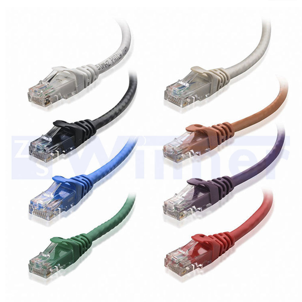 Cat6 Ethernet Patch Cables - RJ45 Gigabit Cat6e ( Snagless ) LAN Cables - Fast Network Cable ( Multi Colors ) Cat6 Ethernet Patch Cables - RJ45 Gigabit Cat6e ( Snagless ) LAN Cables - Fast Network Cable ( Multi Colors )