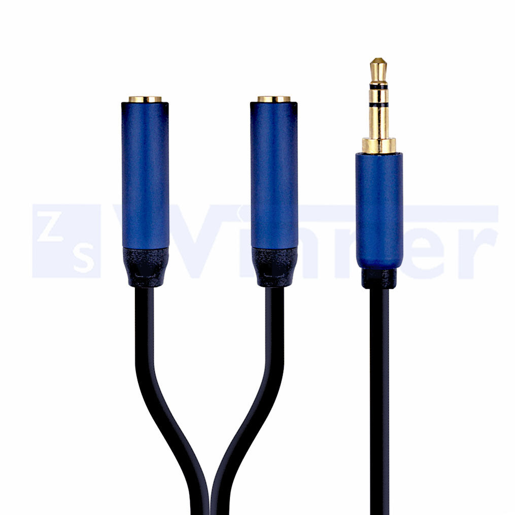 3.5mm Audio Stereo Y Splitter Extension Cable ( 3.5mm Male to 2 Port 3.5mm Female ) 3.5mm Audio Stereo Y Splitter Extension Cable ( 3.5mm Male to 2 Port 3.5mm Female )