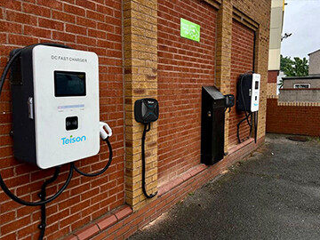 Teison 30kW DC Charger and AC Wallbox Charger in UK, 2024 Teison 30kW DC Charger and AC Wallbox Charger in UK, 2024