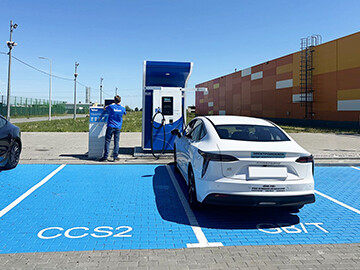 Teison 120kw dc charging station in Russia,2024 Teison 120kw dc charging station in Russia,2024