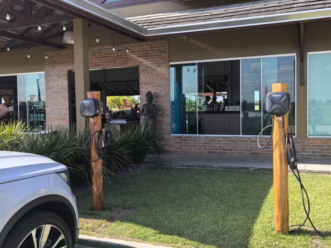 Teison Smart Mini EV Wallbox Charger installed in South America, 2024