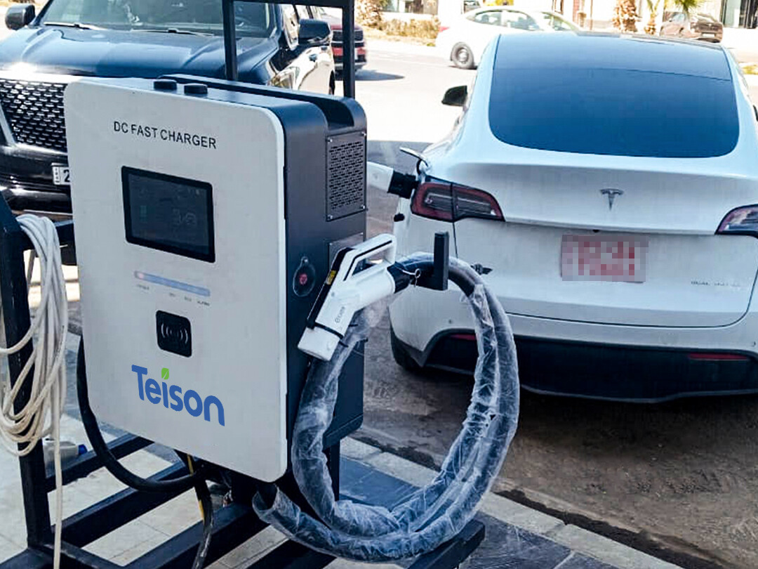 Teison DC MINI 40KW Dual ev charger installed in Iraq，2025