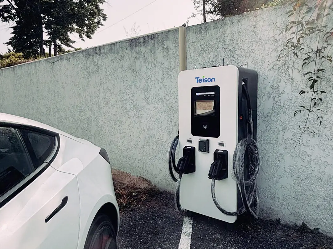 شاحن Teison 60kW DC PRO سريع مزود بنظام POS تم تركيبه في فرنسا، 2025 5