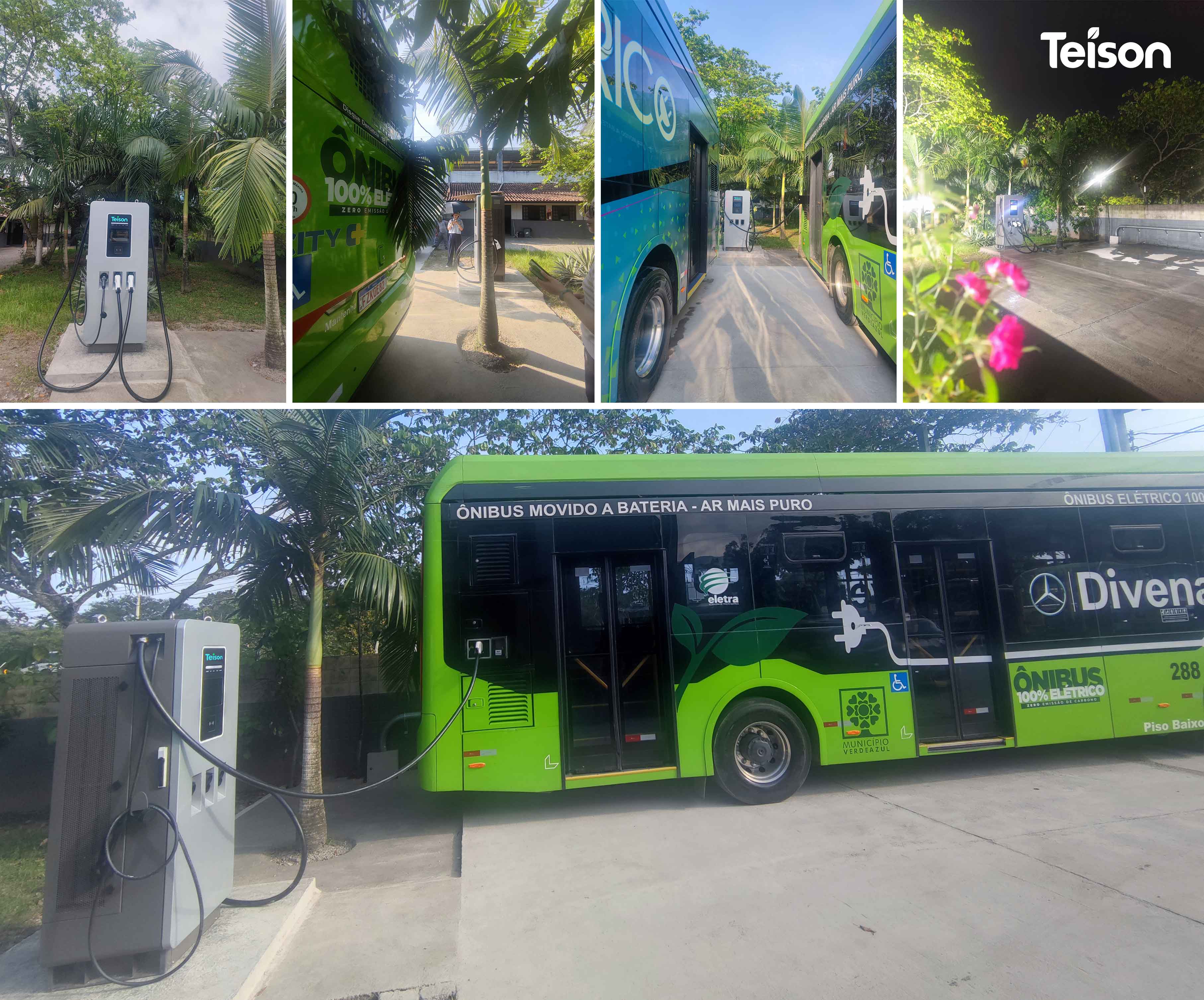 Teison 180kW 3Guns DC Fast Charging for Electric Bus in Europe