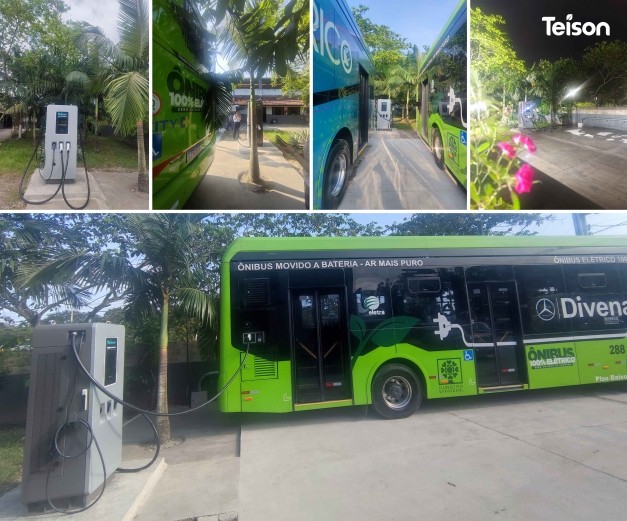 Teison 180kW 3Guns DC Fast Charging for Electric Bus in Europe