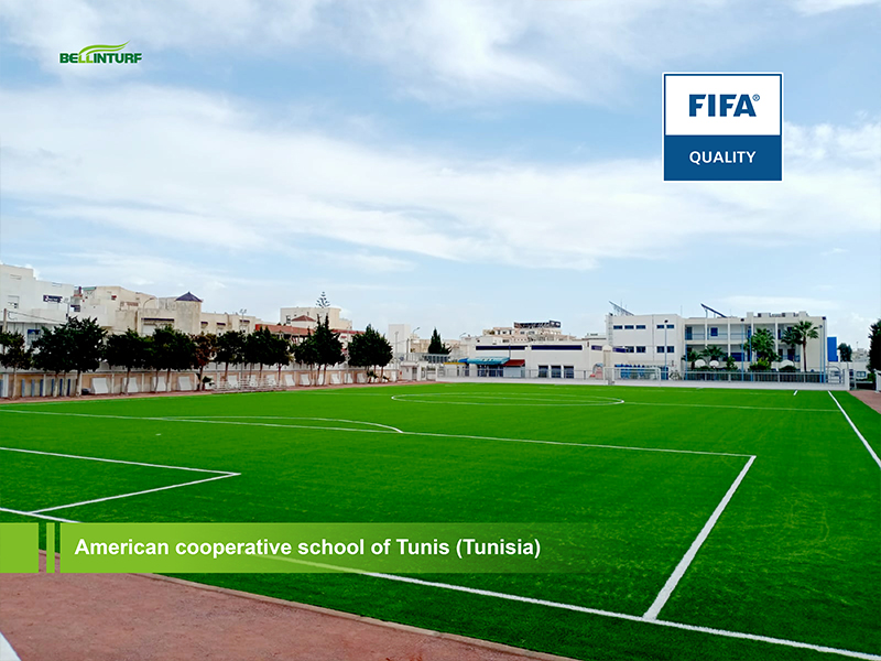 Bellin-football pitch in Tunisia recevied FIFA Quality certification